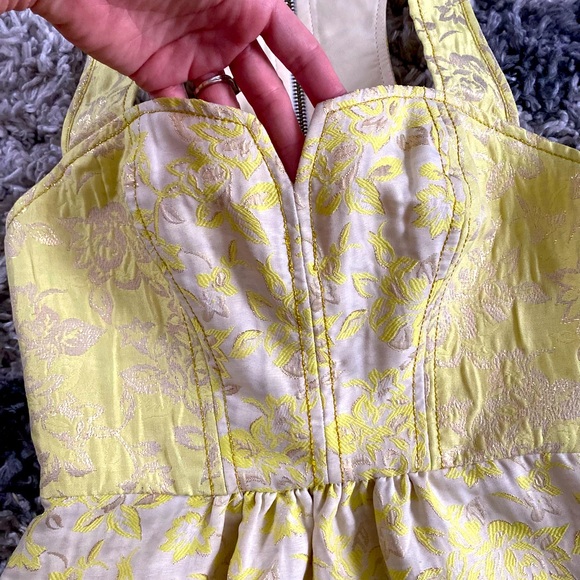 Urban Outfitters- Kimchi Blue jacquard/metallic mini dress size 0 - Picture 4 of 4